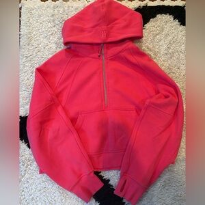 Lululemon Scuba Half Zip Hoodie Lip Gloss Pink Size XS/SMALL